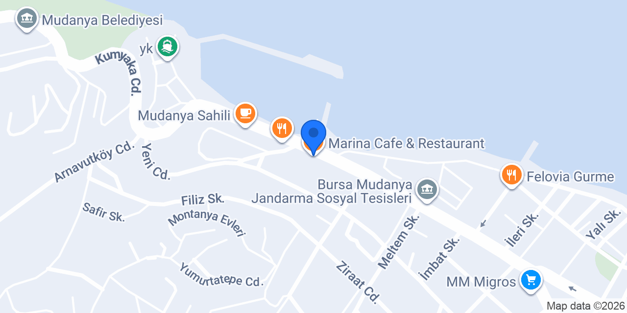 Uzay Pastanesi Mudanya konumu