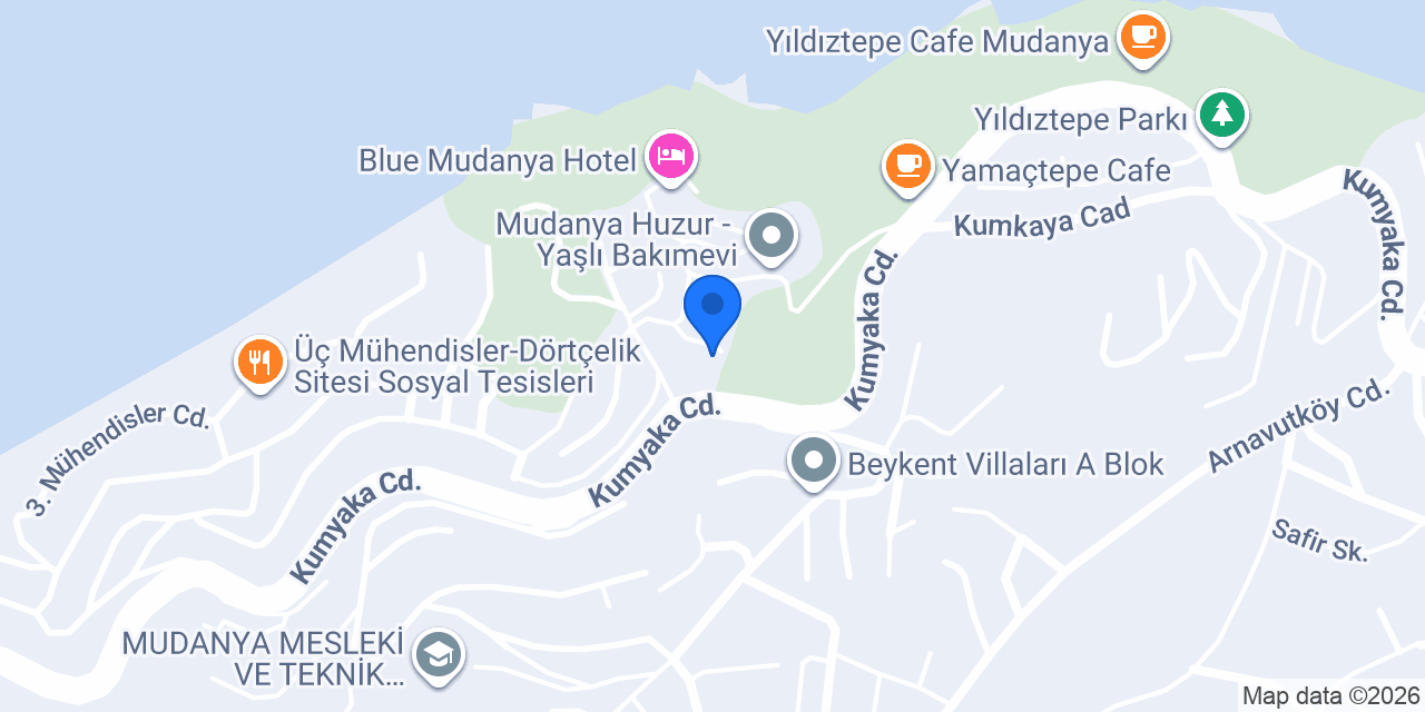 Blue Mudanya Hotel SUNSET RESTAURANT konumu
