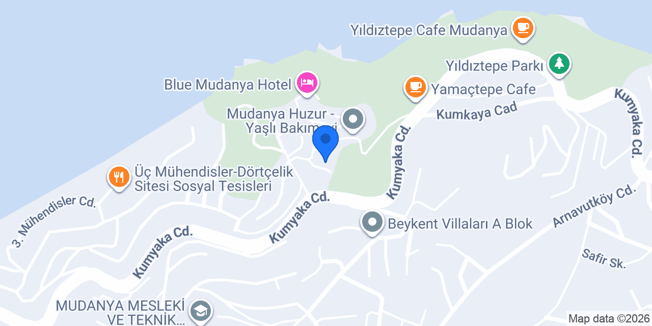 Bursa Mudanya Kent Evleri konumu