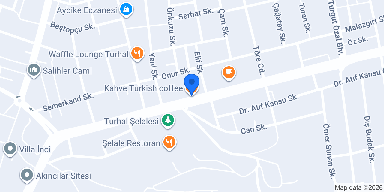 Kahve Turkish coffee konumu