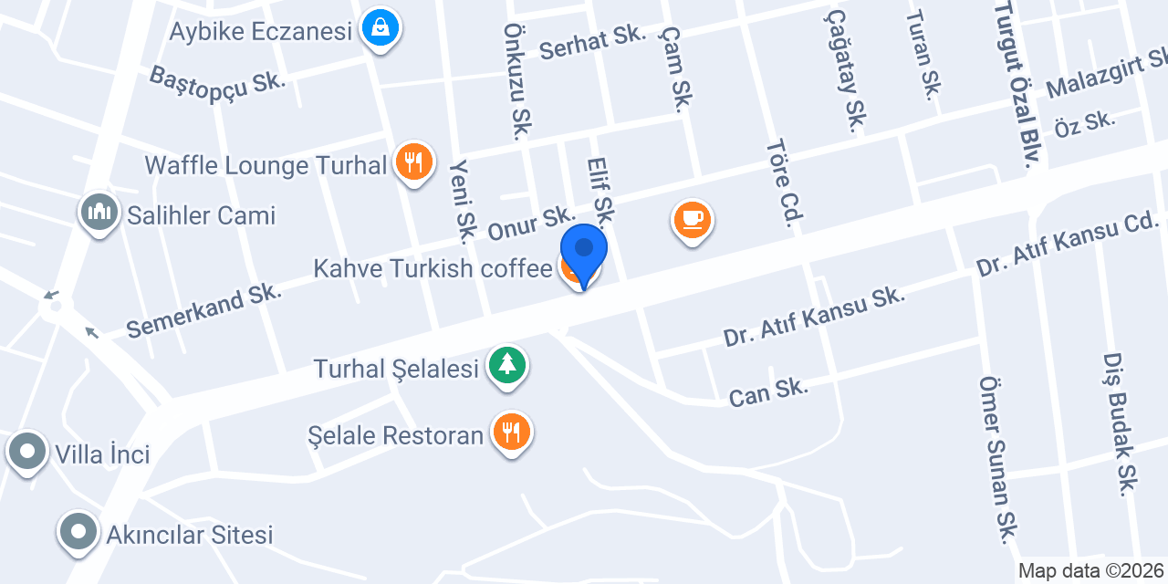 Bambi Yatak Turhal konumu