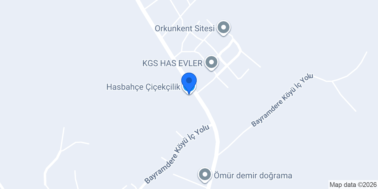 Hasbahçe Çiçekçilik konumu