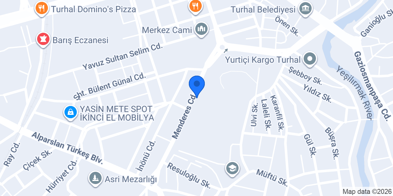 Turhal Gül Nakış konumu