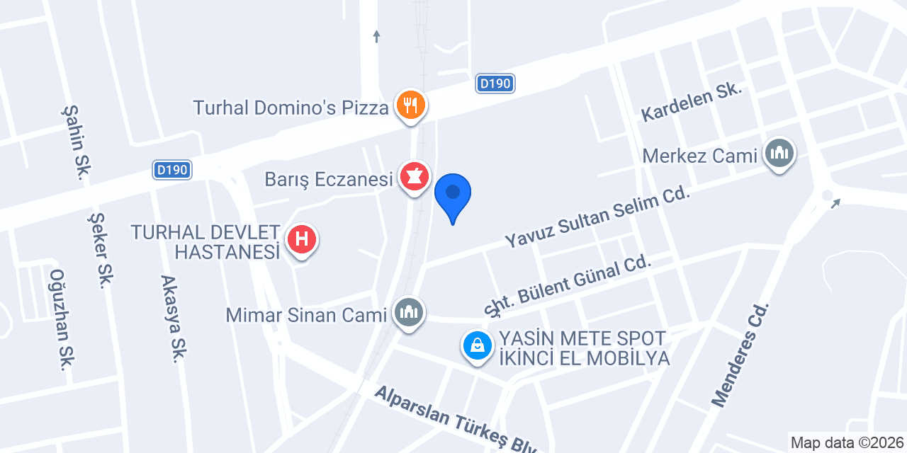 DANİŞMEND TURİZM konumu