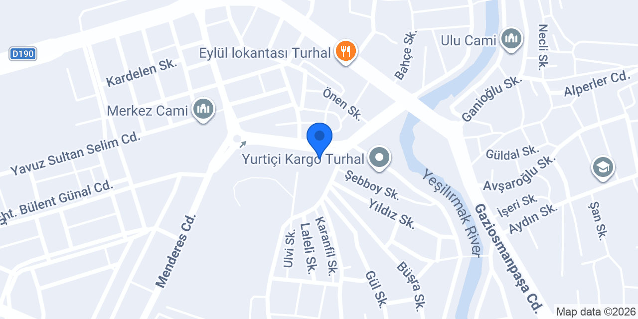 Turhal Birlik Taksi konumu