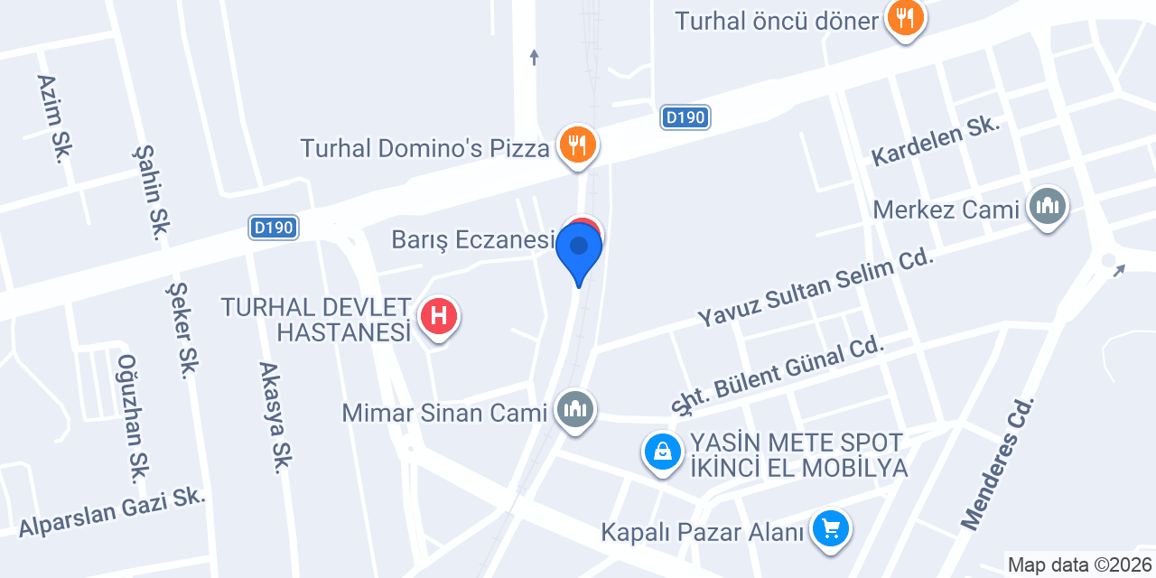 Diş Hekimi Ferda Gülbahar konumu
