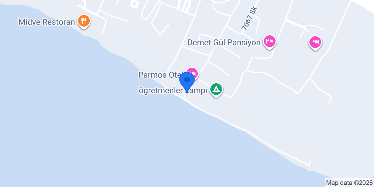 Parmos Sailing Club konumu