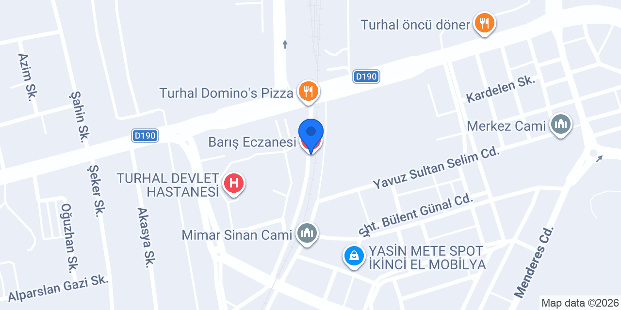 Barış Eczanesi konumu