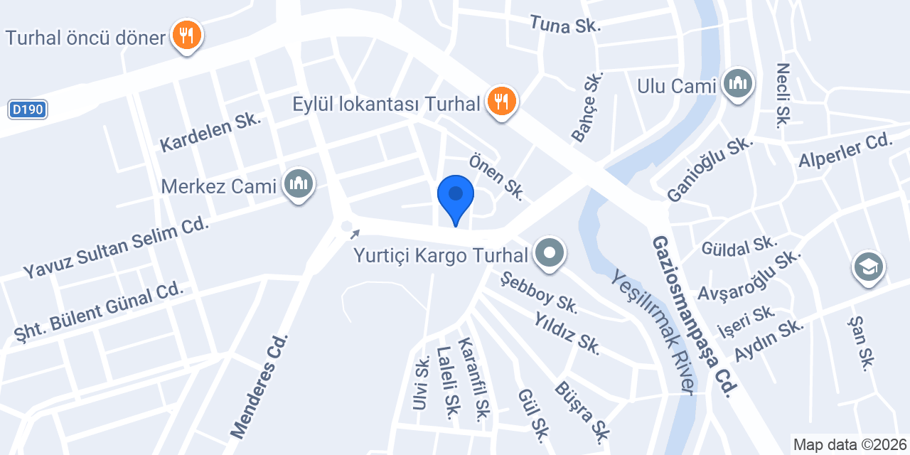 Yetgin İNŞAAT Mühendislik konumu