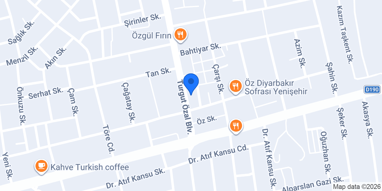Turhal coşkun elektirik konumu