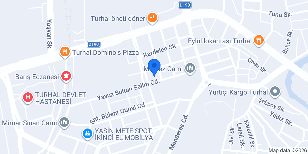 Çalışkanlar Elektrik Avize konumu