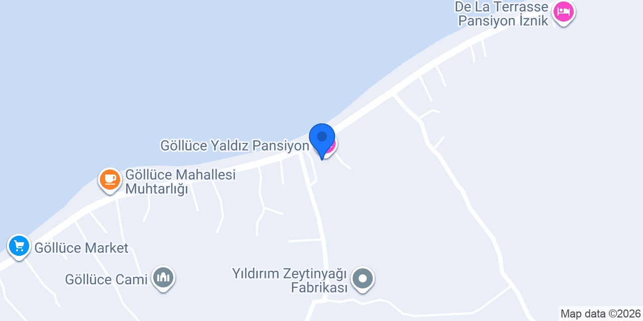 Göllüce Yaldız Pansiyon konumu