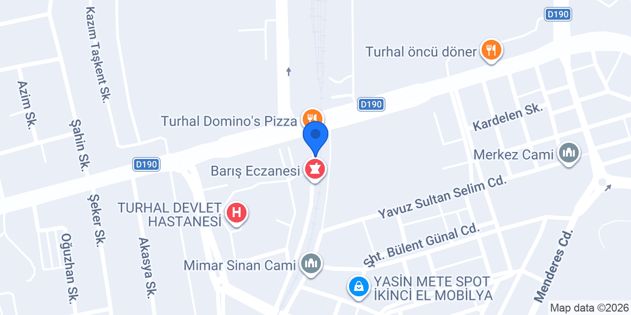 Pırıltı Optik konumu