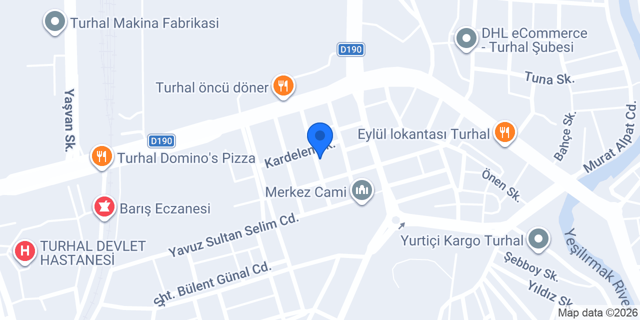 TURHAL SİGORTA konumu