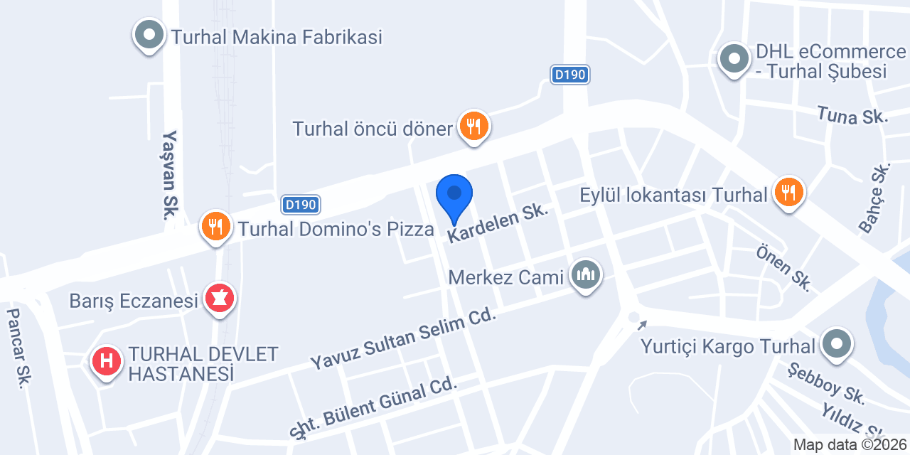 Turhal Özlem Bayan Kuaförü konumu