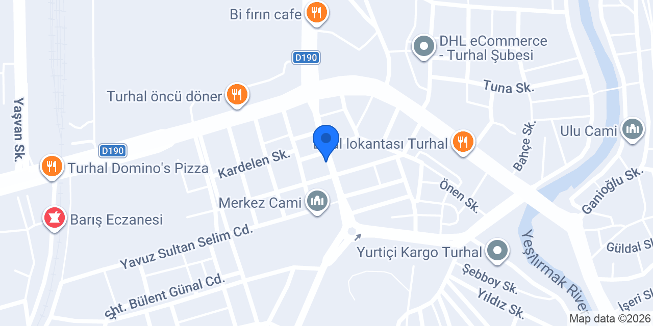 Duvar Kağıdı Tokat Turhal Kurt Yapı Dekorasyon konumu