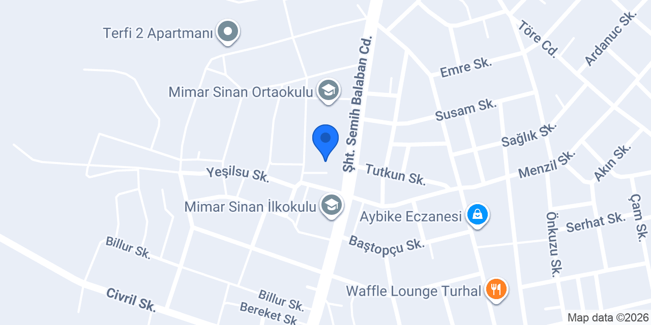 MİMAR SİNAN ANAOKULU konumu