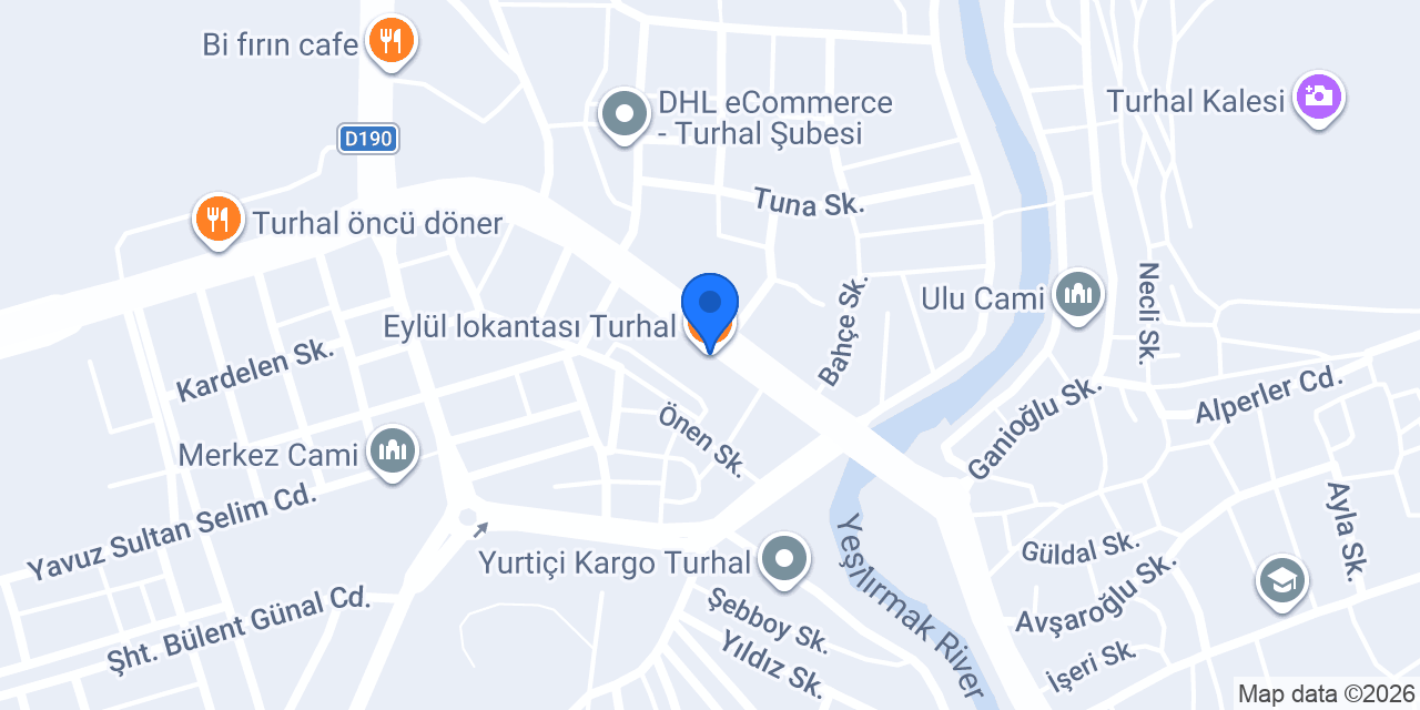Eylül lokantası Turhal konumu