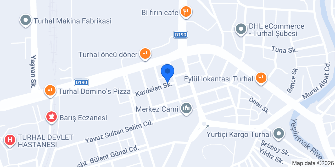 RFK SİGORTA Turhal şubesi konumu