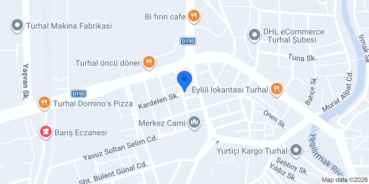 Turhal 2. Noterliği konumu