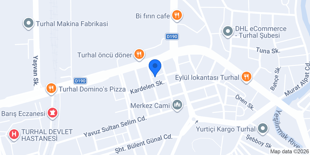 Elif Events (Turhal) konumu