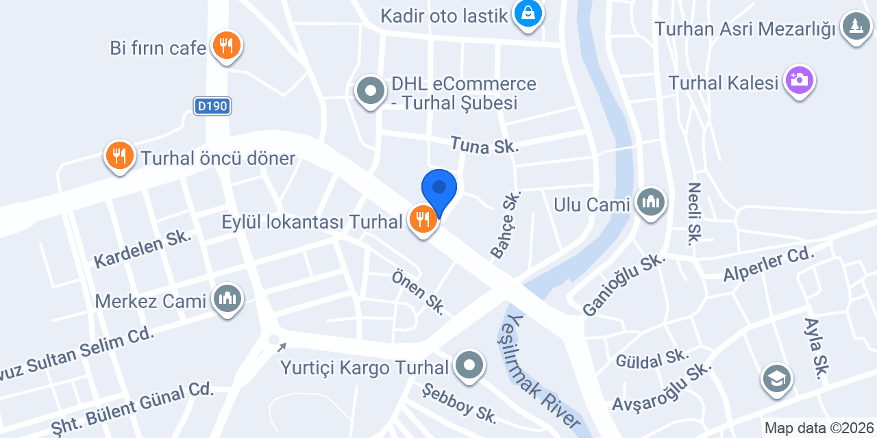 TURHAL SANSAR HOTEL konumu