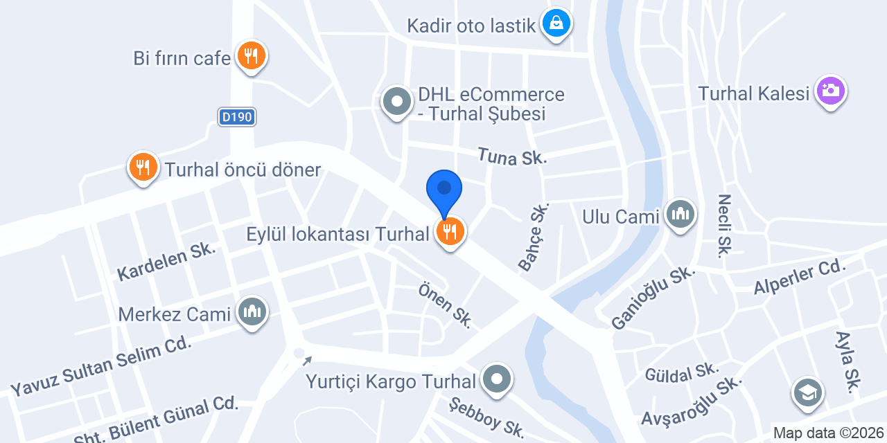 Bahçe Restaurant konumu