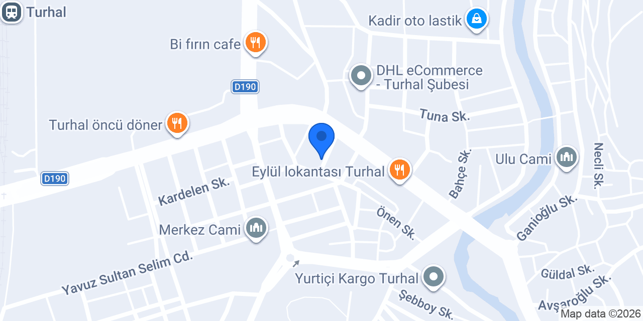 YAMAN PARKE TURHAL konumu