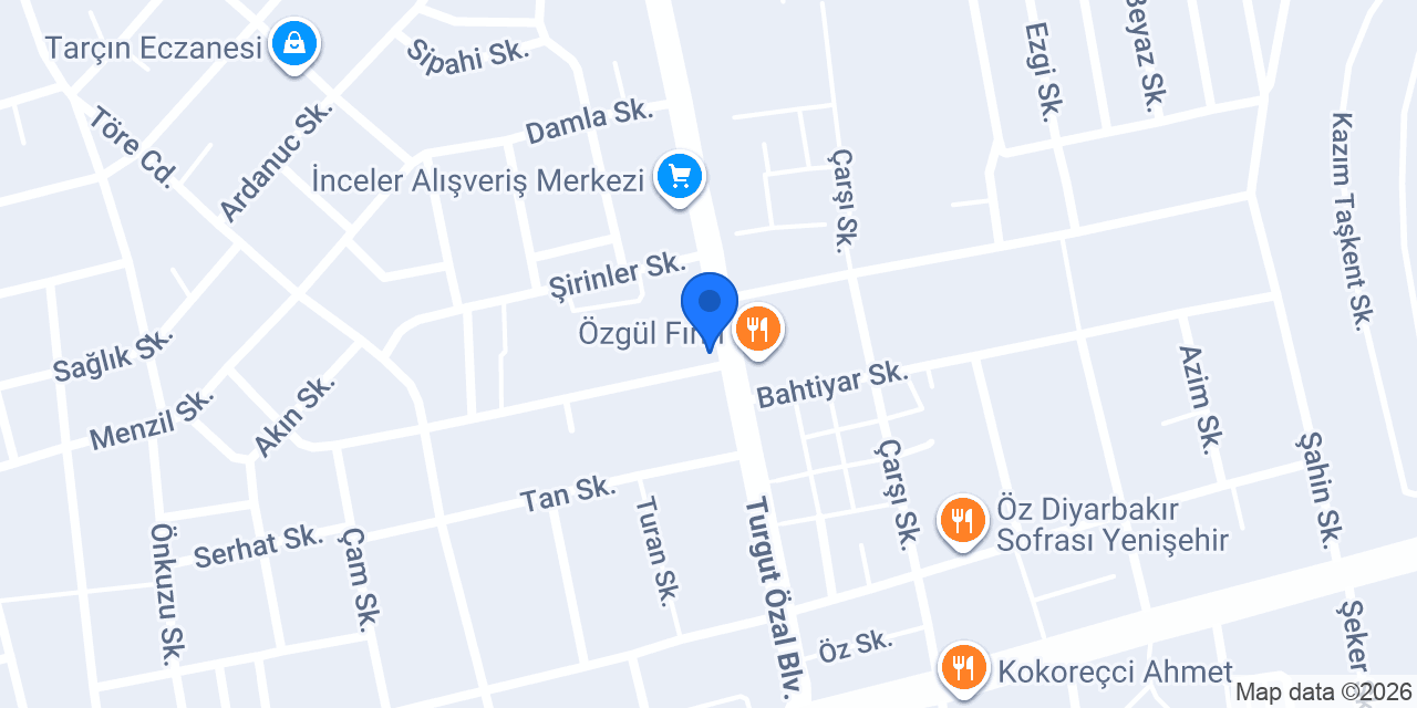 Turhal Durak Izgara Pişirme Evi konumu