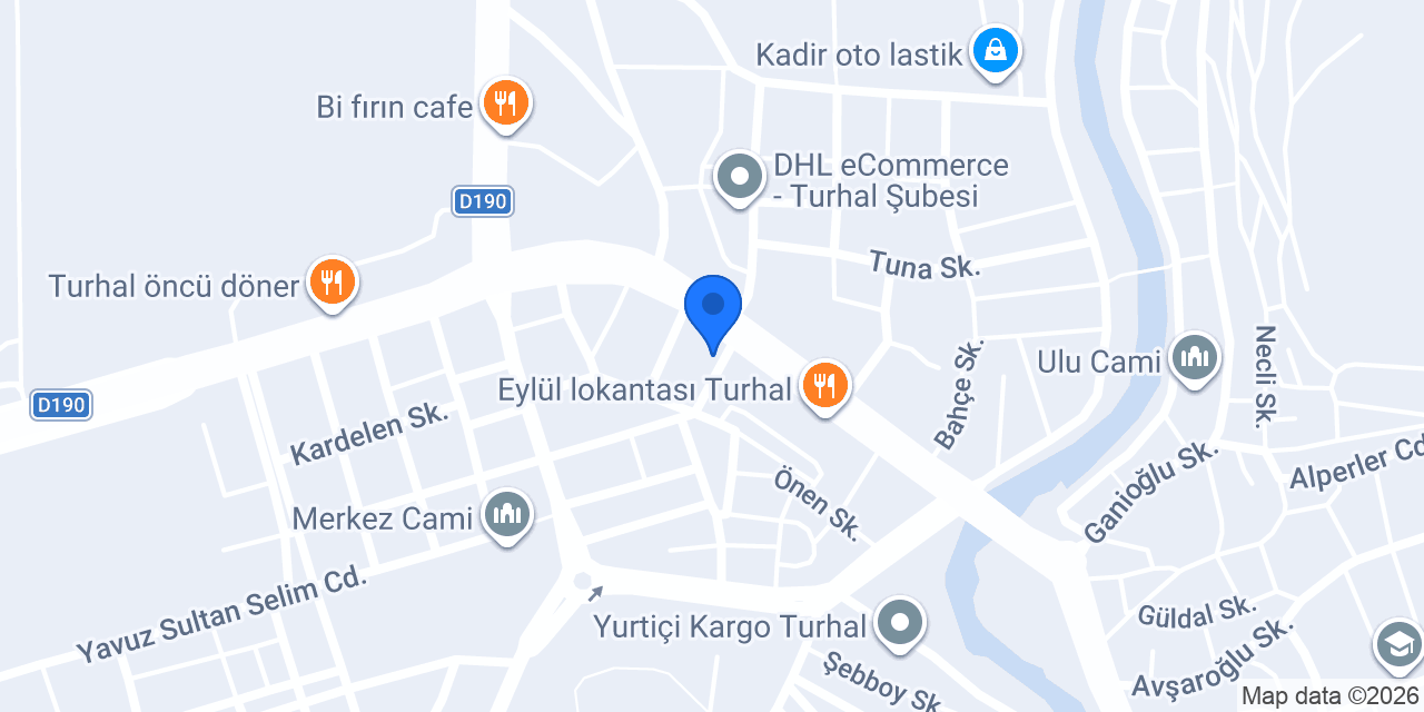 Yapı Kredi - Turhal Şubesi konumu