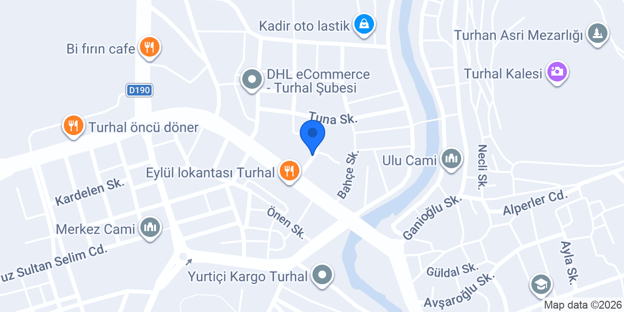 TURHAL TAKSİ GÜVEN konumu