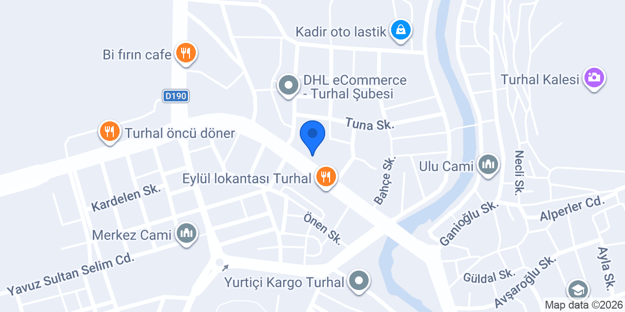 Tavpa Tavukçuluk Turhal Şubesi konumu