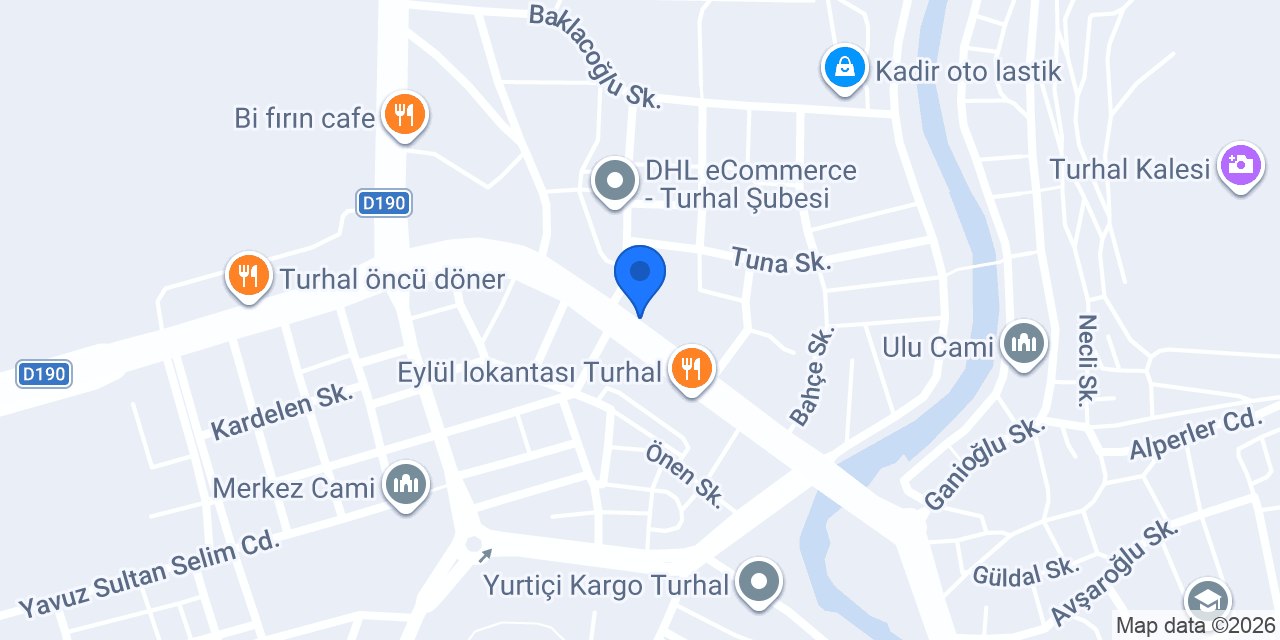 Akbank Turhal Şubesi konumu