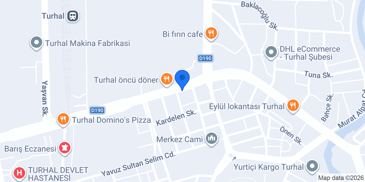 ETTA DÜRÜM TURHAL konumu
