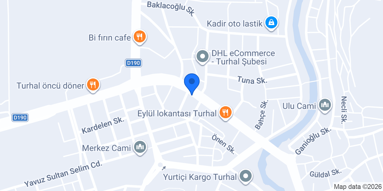 ÖZLER MOBİLYA TURHAL konumu