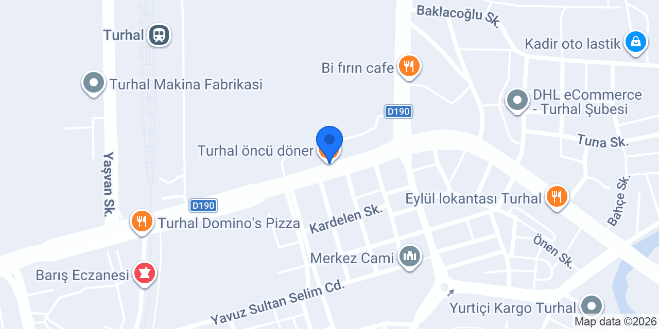 Turhal öncü döner konumu