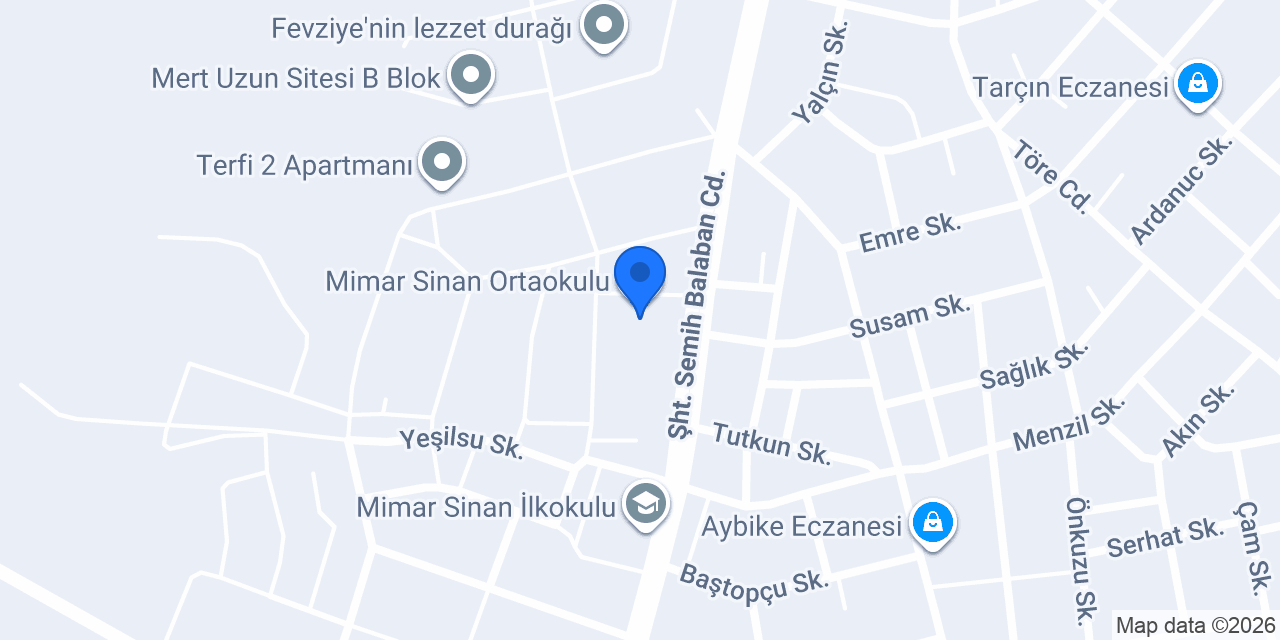 Mimar Sinan Ortaokulu konumu