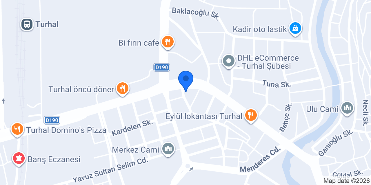 Turhal Ptt Müdürlüğü konumu
