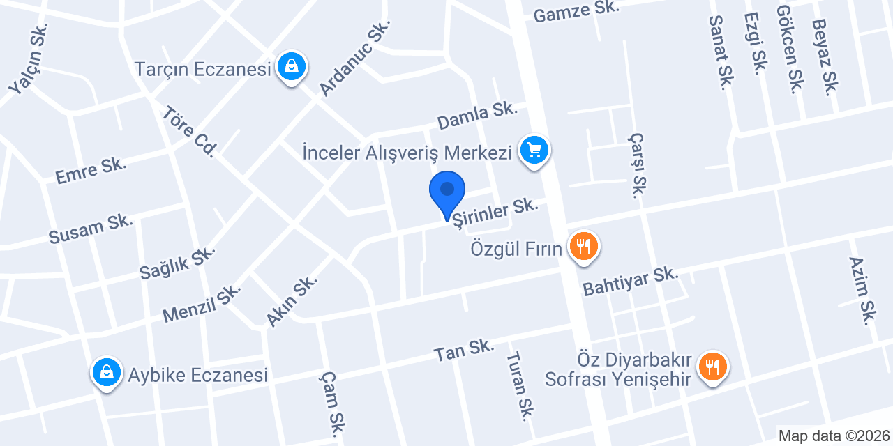 Turhal Ticaret Meslek Lisesi konumu