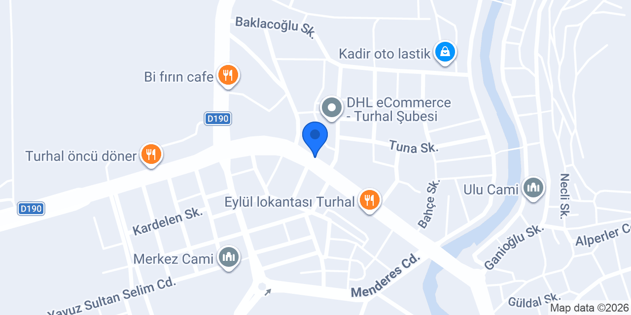 Öztürk kuaför konumu