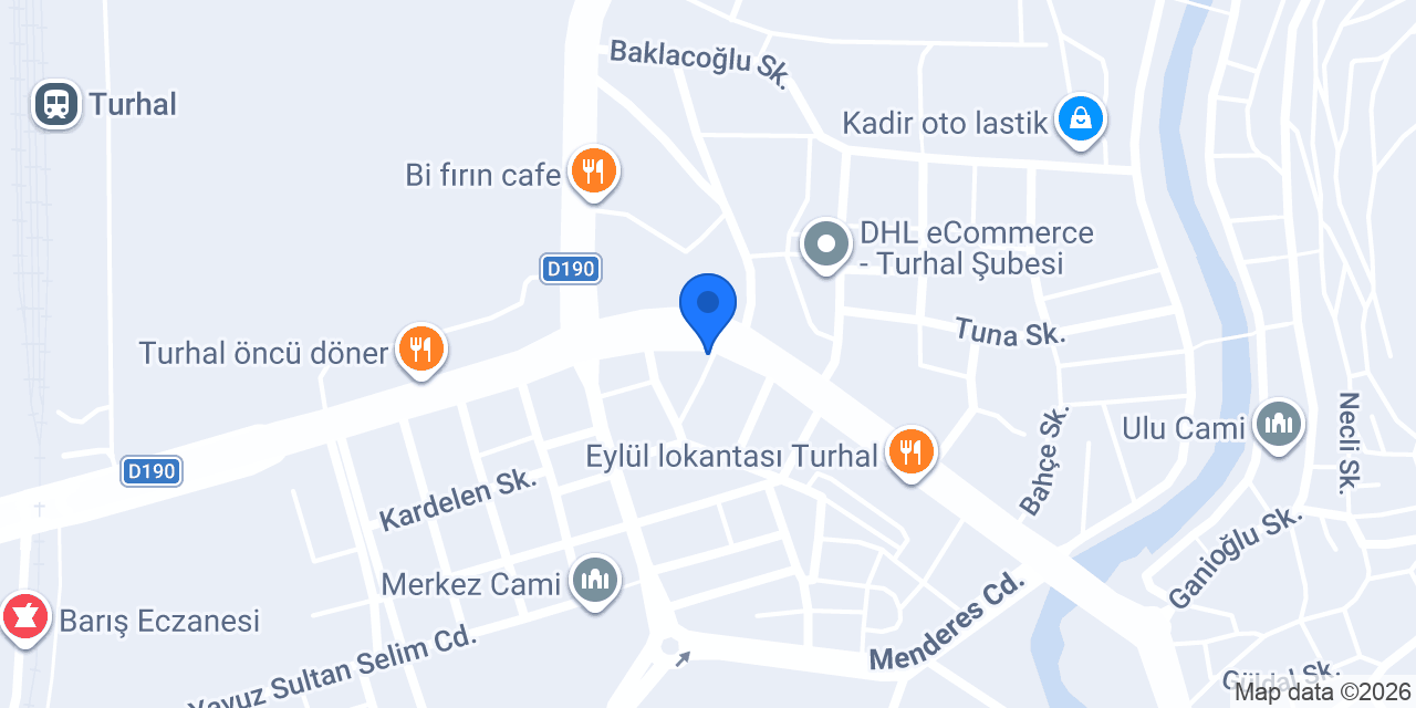 TANER TİCARET konumu