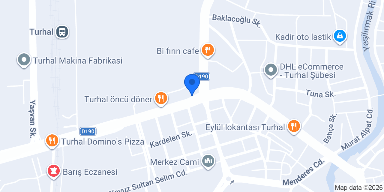 Garanti BBVA Turhal Şubesi konumu