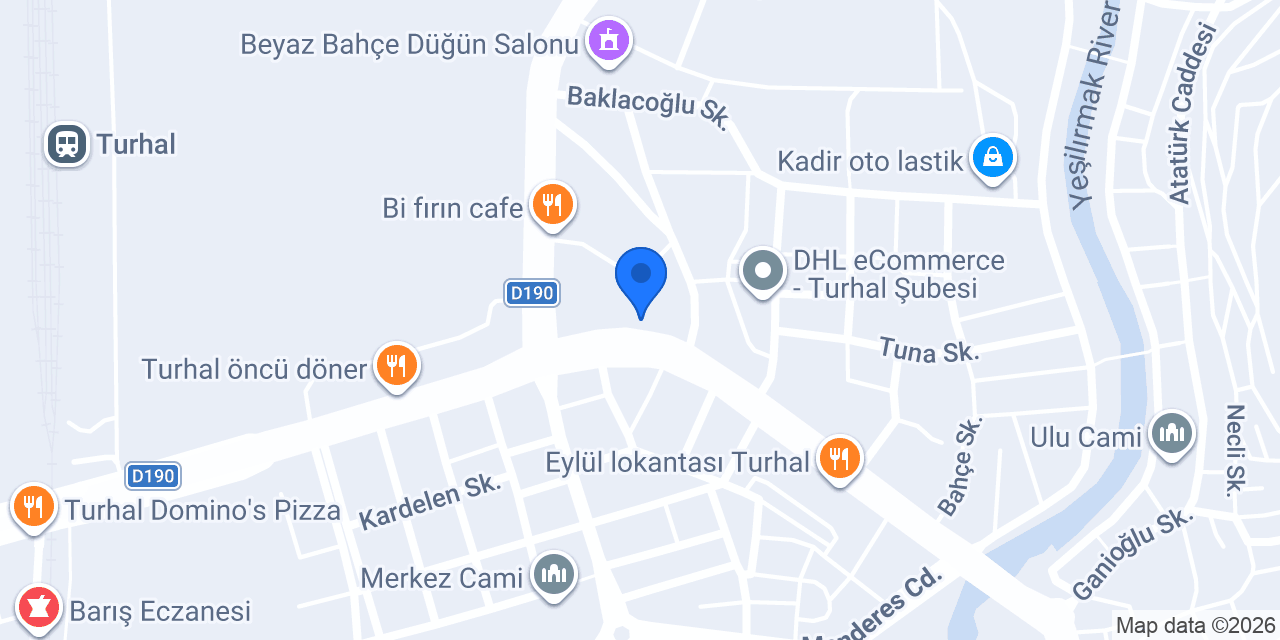 Turhal Sidelya Çiçekçilik konumu