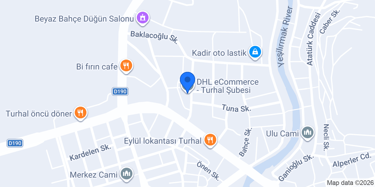 DHL eCommerce - Turhal Şubesi konumu