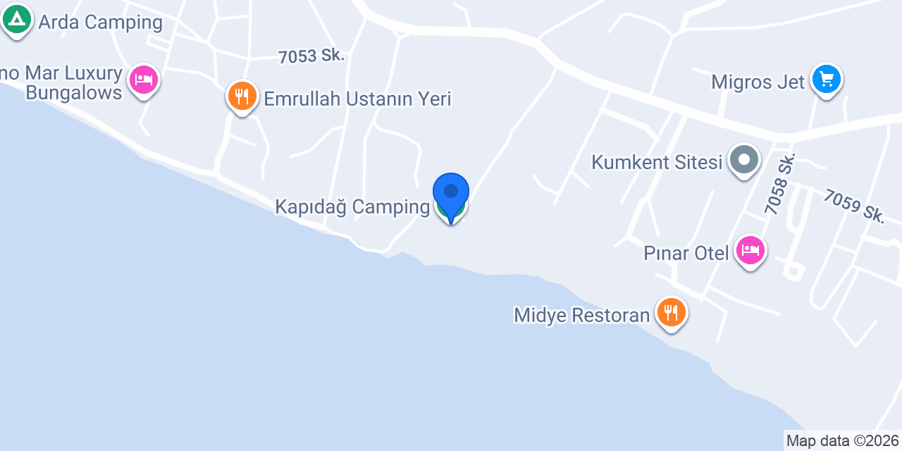 Kapıdağ Camping konumu