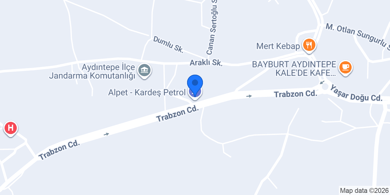 Alpet - Kardeş Petrol konumu