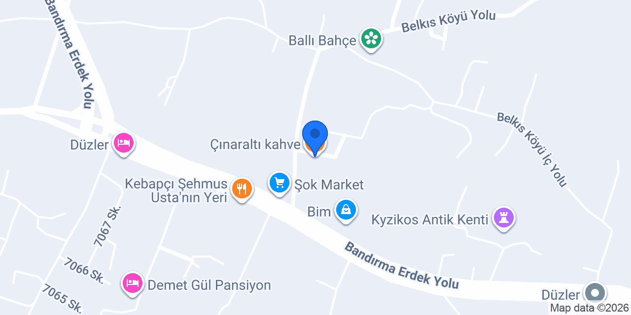 Çınaraltı kahve konumu