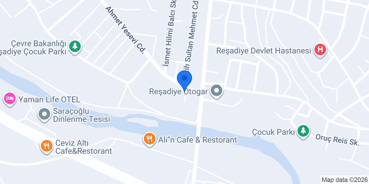 Reşadiye Tapu Müdürlüğü konumu