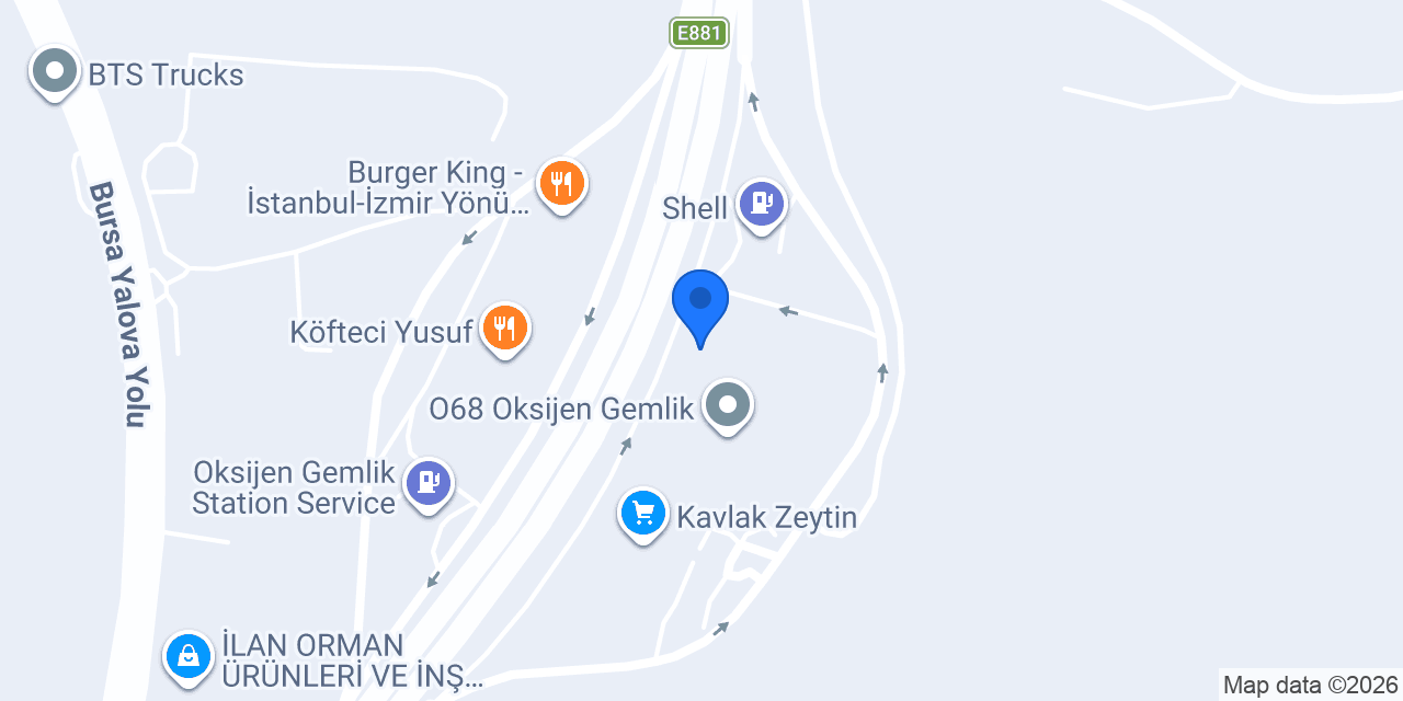 Shell Recharge Şarj İstasyonu konumu