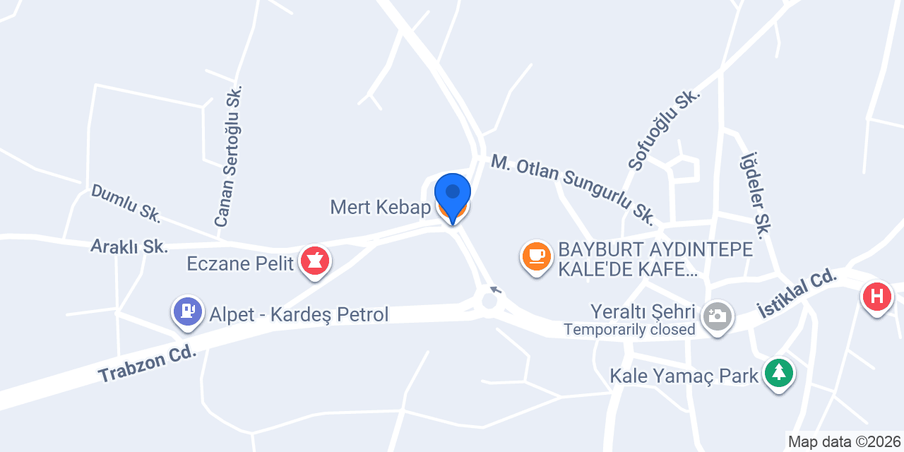 Mert Kebap konumu